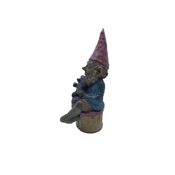 Vintage Tom Clark 1984 sitting gnome holding 'teddy' figurine - Picture 14 of 16